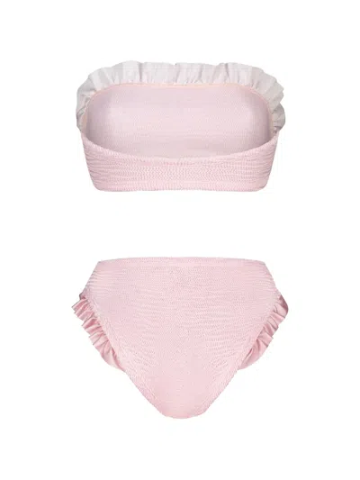 Paramidonna Kylie Ruffled Bikini In Pink