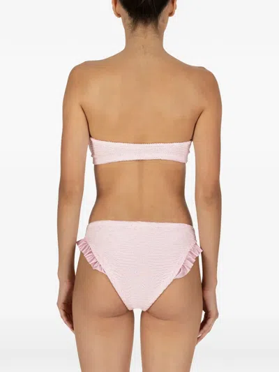 Paramidonna Kylie Ruffled Bikini In Pink
