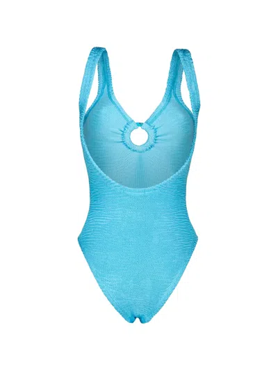 Paramidonna Romana Textured Swimsuit In Blue