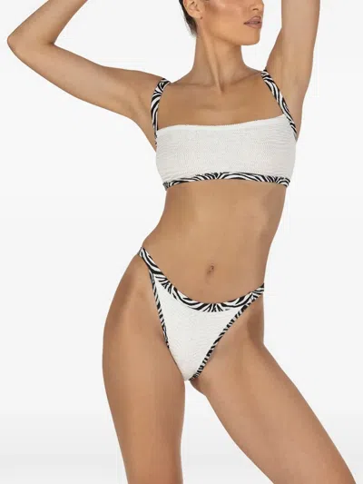 Paramidonna Ava Zebra-print Bikini In Multi