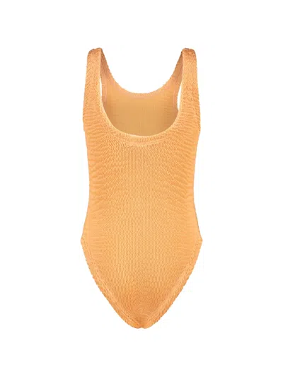 Paramidonna Textured Swimsuit In Brown