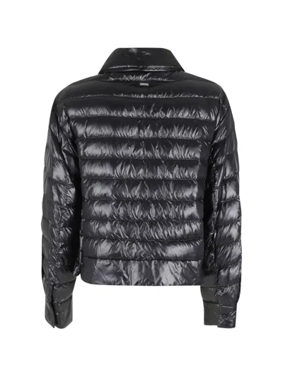 Herno Padded-design Jacket In Black