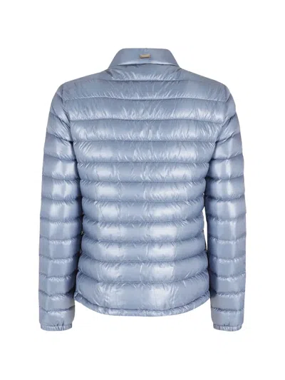 Herno Padded-design Jacket In Blue