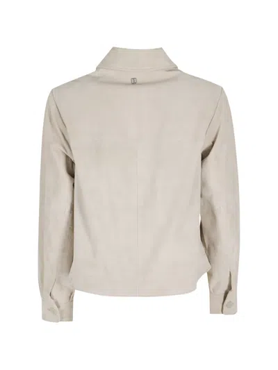 Duno Joan Buttoned Pocket Jacket In Neutral