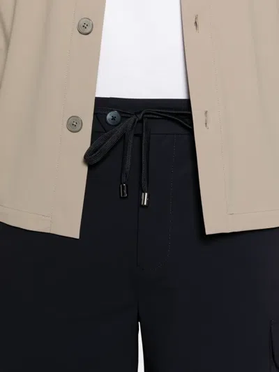 Distretto 12 Active Drawstring Bermuda Shorts In Blue