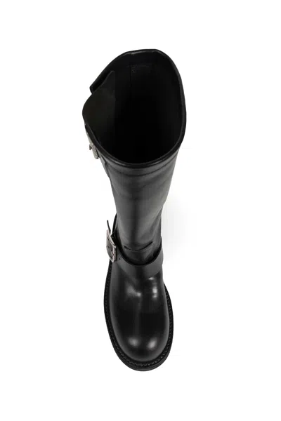 Ann Demeulemeester Sarith Engineer Biker Boots In Black