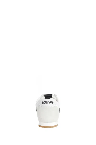 Loewe Ballet Runner 2.0 Nylon And Calfskin Low-top Sneakers In White
