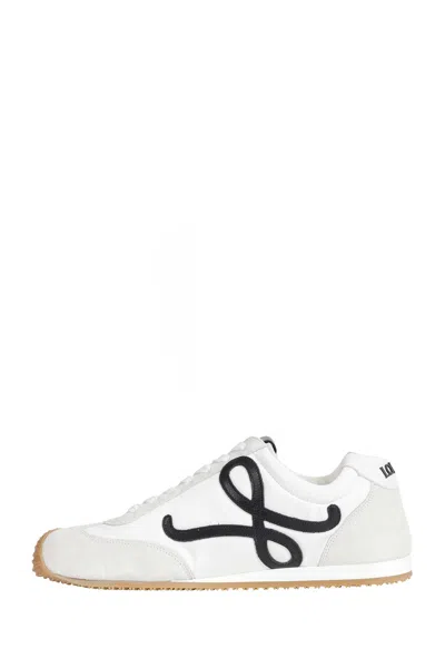 Loewe Ballet Runner 2.0 Nylon And Calfskin Low-top Sneakers In White