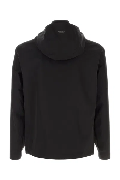 Woolrich Black Polyester Jacket In Black