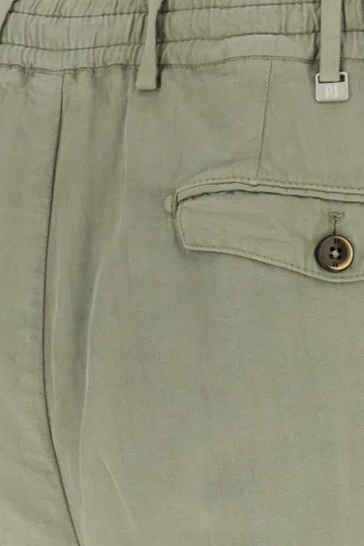 Pt Torino Green Solid Shorts In Green