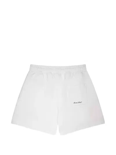 Bram's Fruit Varsity Logo Patch Shorts In White
