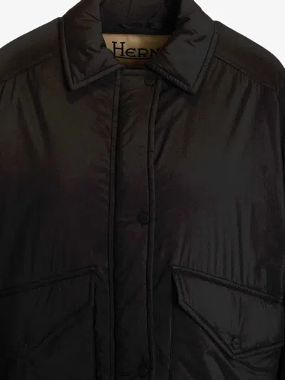 Herno Buttoned Pocket Jacket In Black