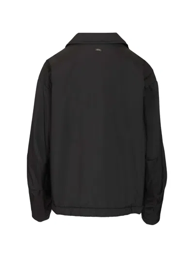 Herno Buttoned Pocket Jacket In Black