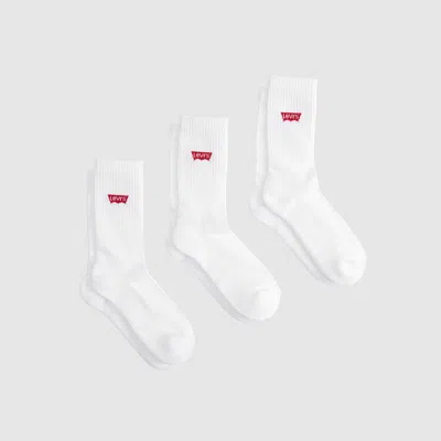 Levi's Regular Cut Socks (3-pack) In White