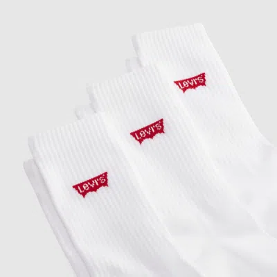 Levi's Regular Cut Socks (3-pack) In White