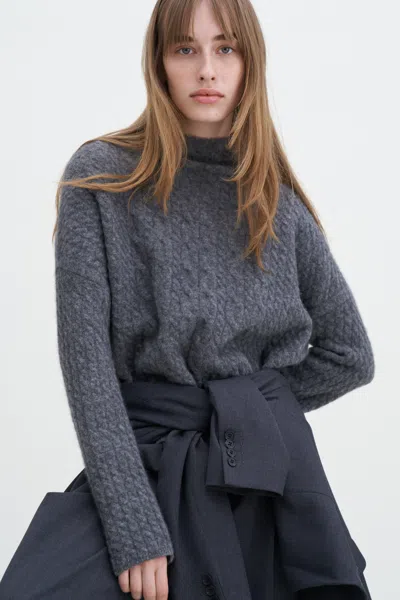 Filippa K Mika Braid Sweater In Gray