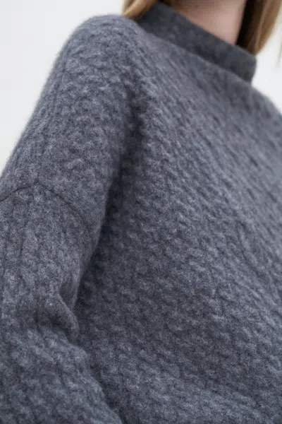 Filippa K Mika Braid Sweater In Gray