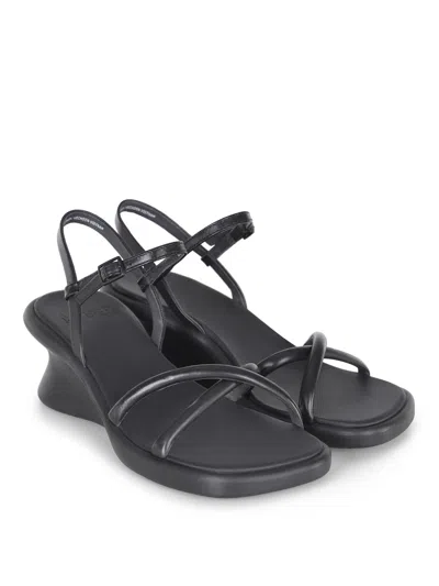 Camper Louise Wedge Sandal In Black
