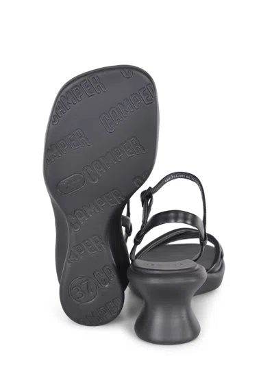Camper Louise Wedge Sandal In Black