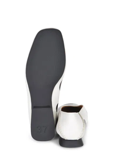 Camper Casi Myra Twins Polka Dot Ballerina Flat In White