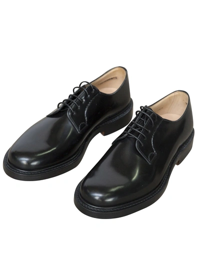 Vetements + Church's Polished-leather Derby Shoes In Black
