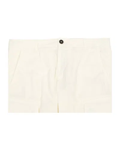 C.p. Company Belt Loop Cargo Pants In White