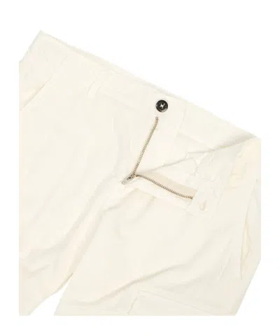 C.p. Company Belt Loop Cargo Pants In White