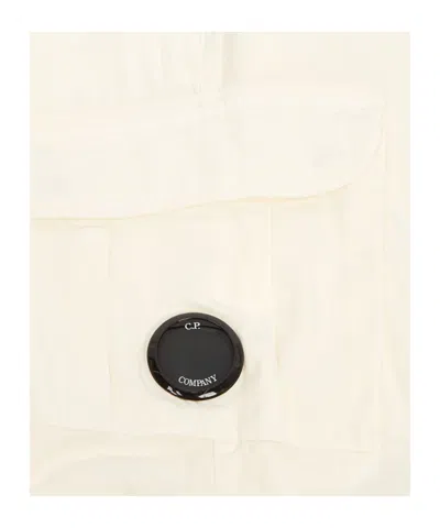C.p. Company Belt Loop Cargo Pants In White
