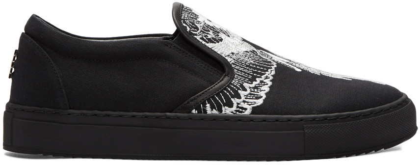 Marcelo Burlon County Of Milan Black Azelia Slip-on Sneakers | ModeSens