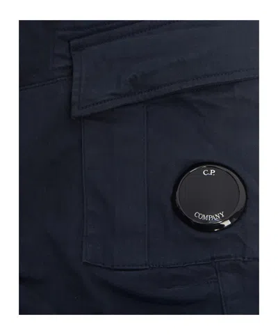 C.p. Company Belt Loop Cargo Pants In Blue