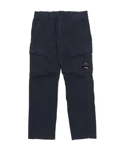 C.p. Company Belt Loop Cargo Pants In Blue