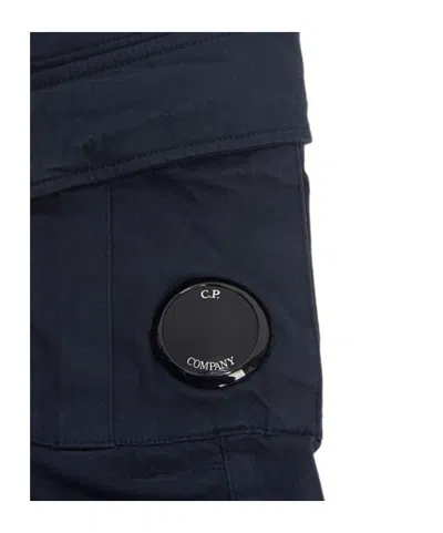 C.p. Company Belt Loop Cargo Pants In Blue