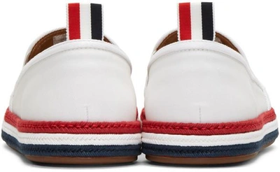 Shop Thom Browne White Rope Espadrilles