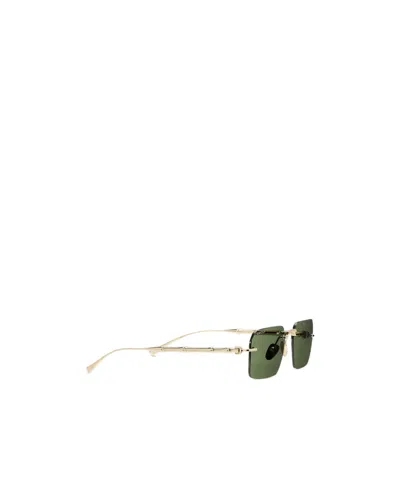 Gucci Frameless Rectangular Sunglasses In Green