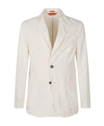 Barena Venezia Herringbone Single-breasted Blazer In Gray