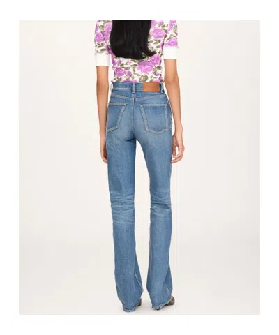 Chloé Belt Loop Jeans In Blue