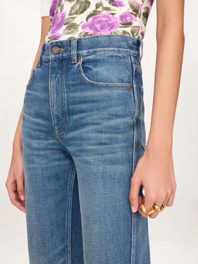 Chloé Belt Loop Jeans In Blue