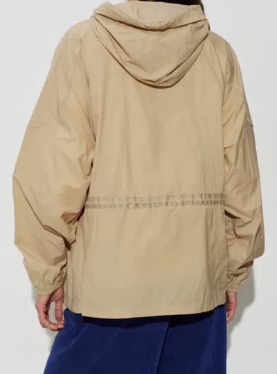Moose Knuckles Drawstring Waist Hooded Jacket In Brown