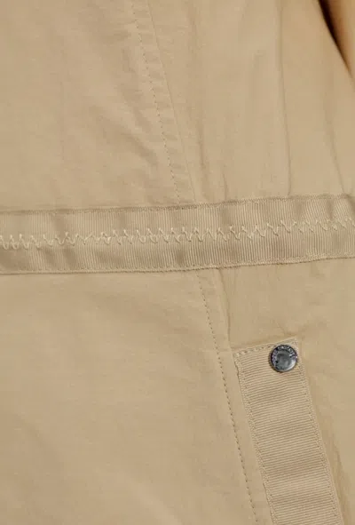 Moose Knuckles Drawstring Waist Hooded Jacket In Brown