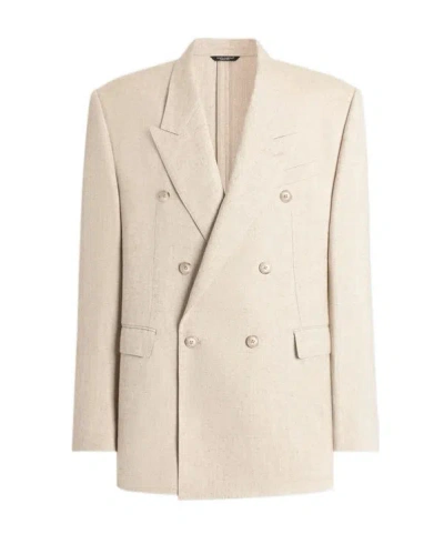 Dolce & Gabbana Man Blazer Camel Size 40 Polyester, Wool, Elastane In Brown
