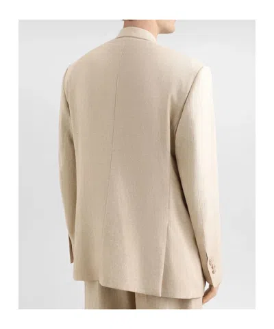 Dolce & Gabbana Man Blazer Camel Size 40 Polyester, Wool, Elastane In Brown