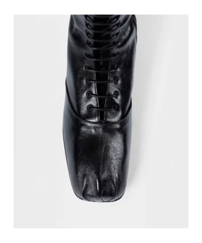Ann Demeulemeester Ysha Boots In Semi-shiny Leather In Black