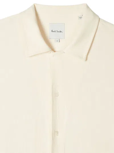 Paul Smith Mens Short Sleeves Regular Fit Shirt With Embroideredy In Neutral
