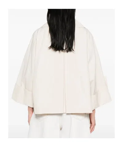 Peserico Double-breasted Jacket In White