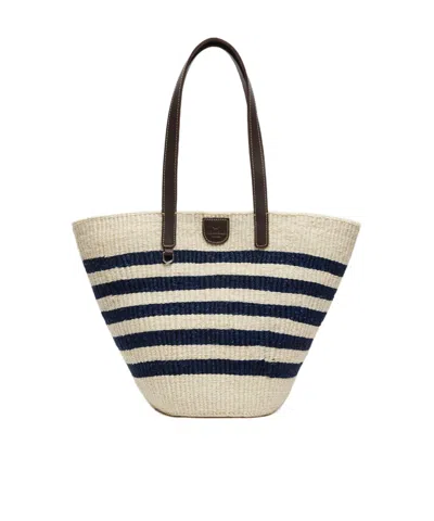 Weekend Max Mara Striped Shoulder Bag In Multi