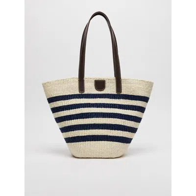 Weekend Max Mara Striped Shoulder Bag In Multi