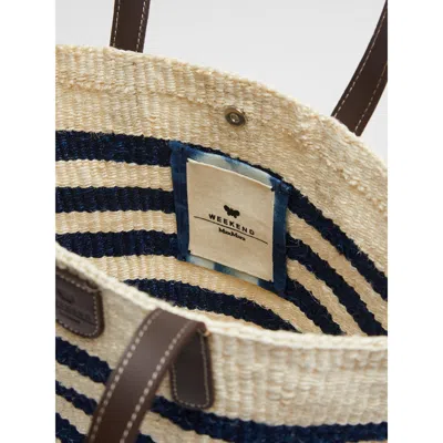 Weekend Max Mara Striped Shoulder Bag In Multi