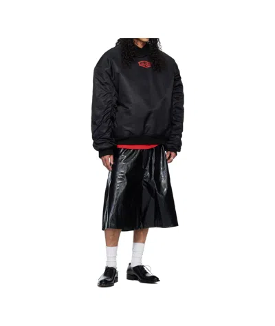 Lu'u Dan Unibomber Long-sleeved Pullover In Black