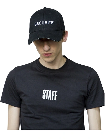 VETEMENTS Racing Securite Cap in Black | FWRD