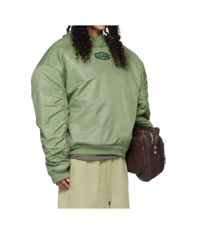Lu'u Dan Unibomber Long-sleeved Pullover In Green